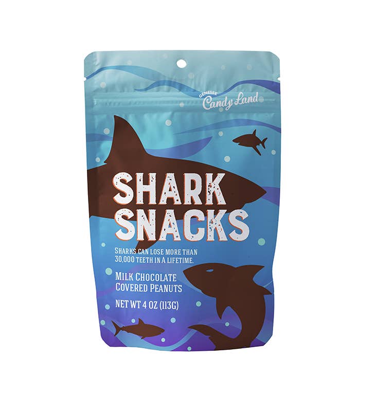 Shark Snacks (chocolate covered peanuts)