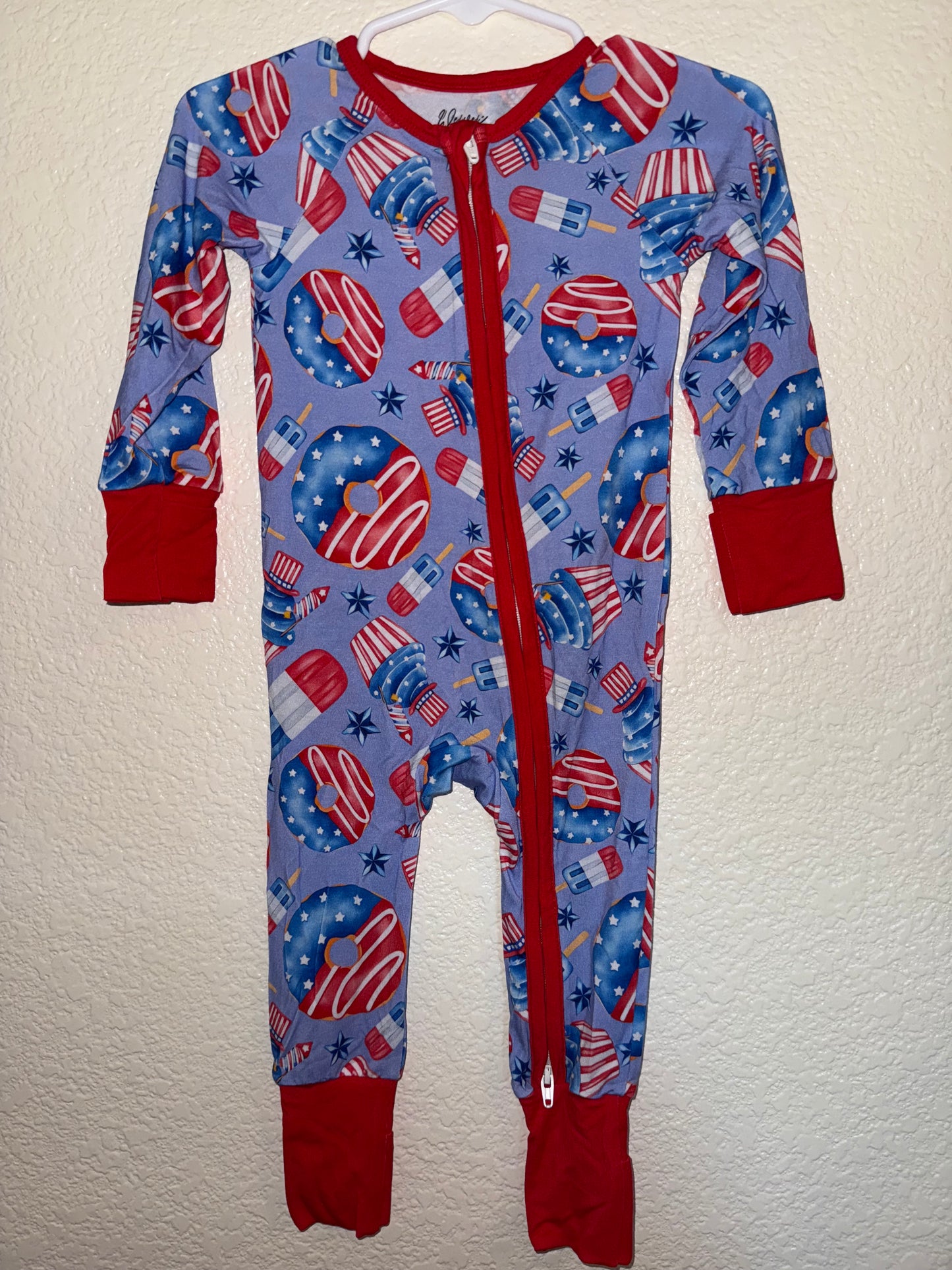 3-6mo American Food Bamboo Sleeper