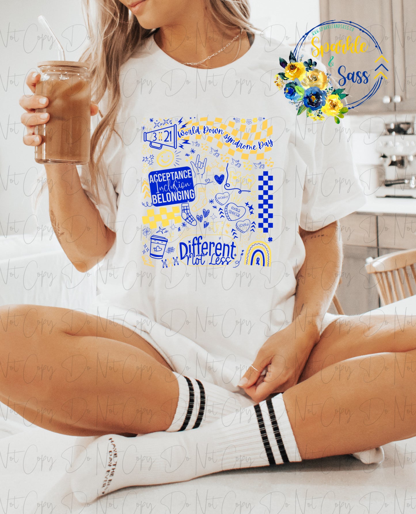 World Down Syndrome Day Collage Graphic Tee Sweatshirt