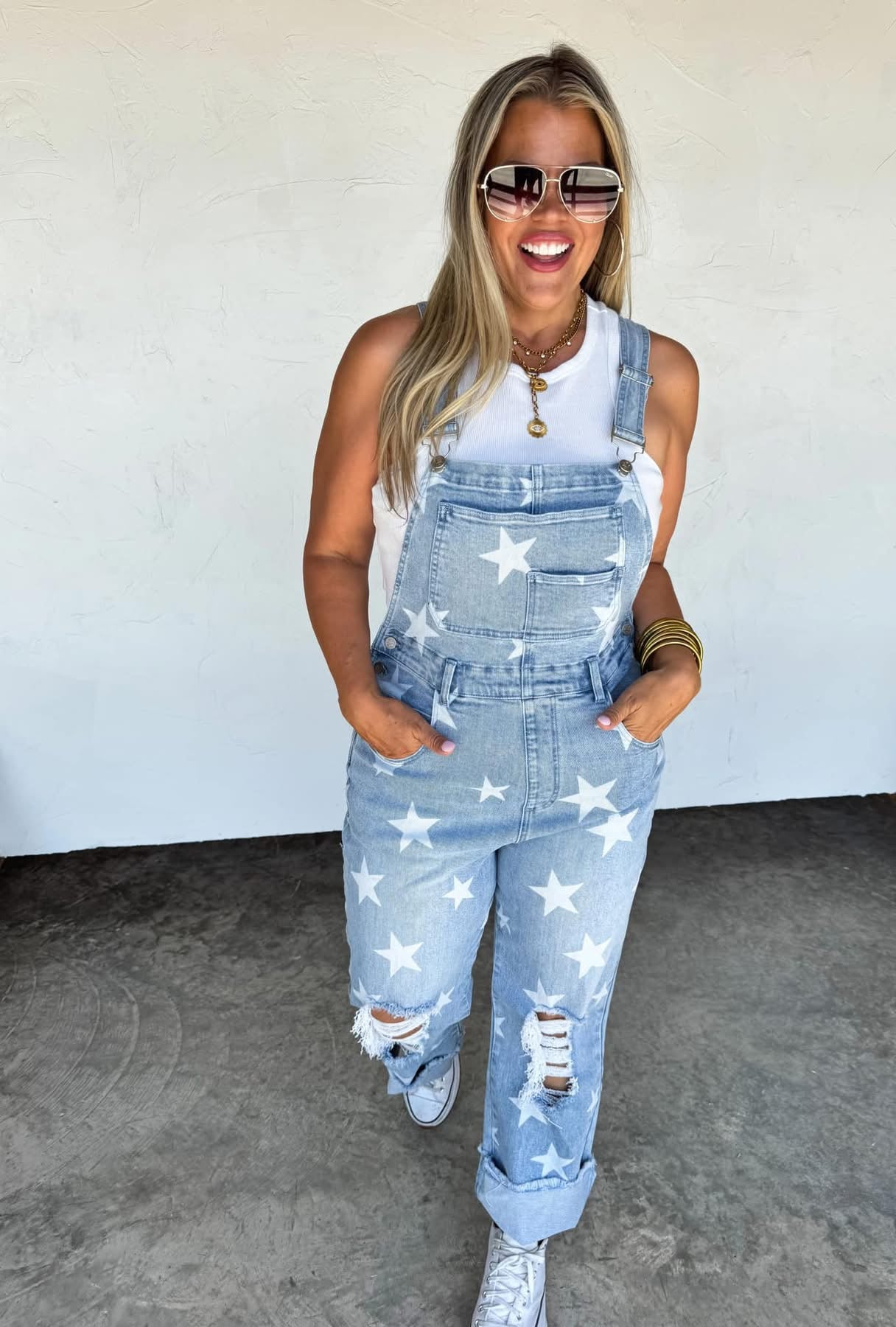 Star Spangled Denim Overalls