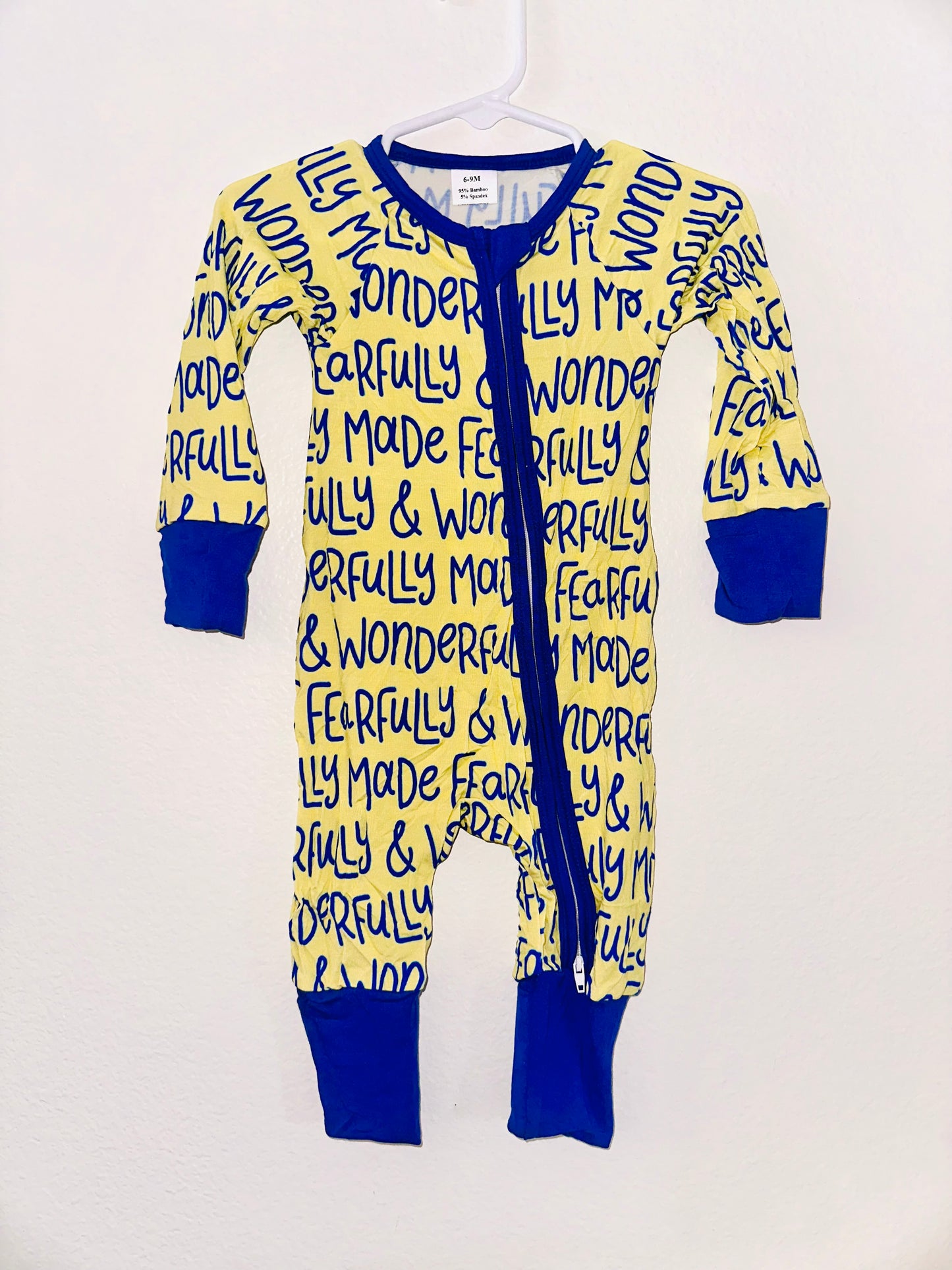 Down Syndrome Fearfully & Wonderfully Made One Piece Bamboo Sleeper