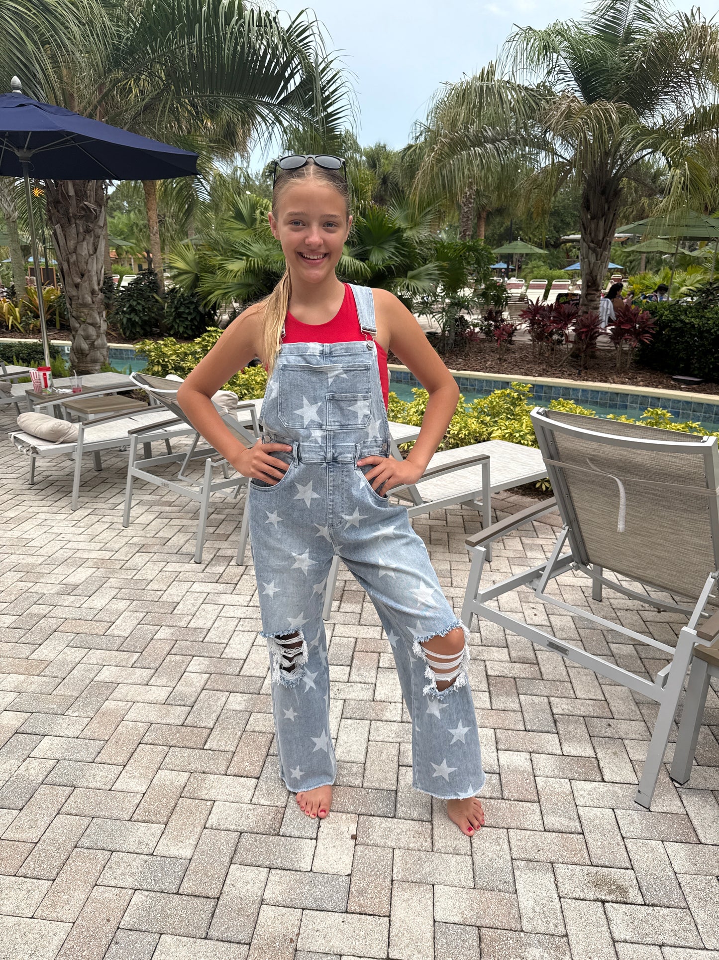 Star Spangled Denim Overalls