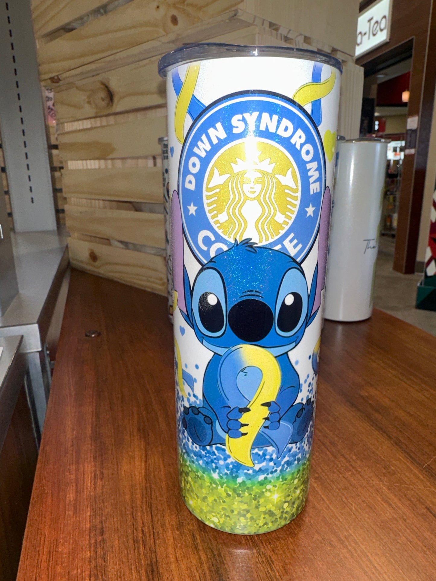 Down Syndrome Character Coffee Shimmer Tumbler