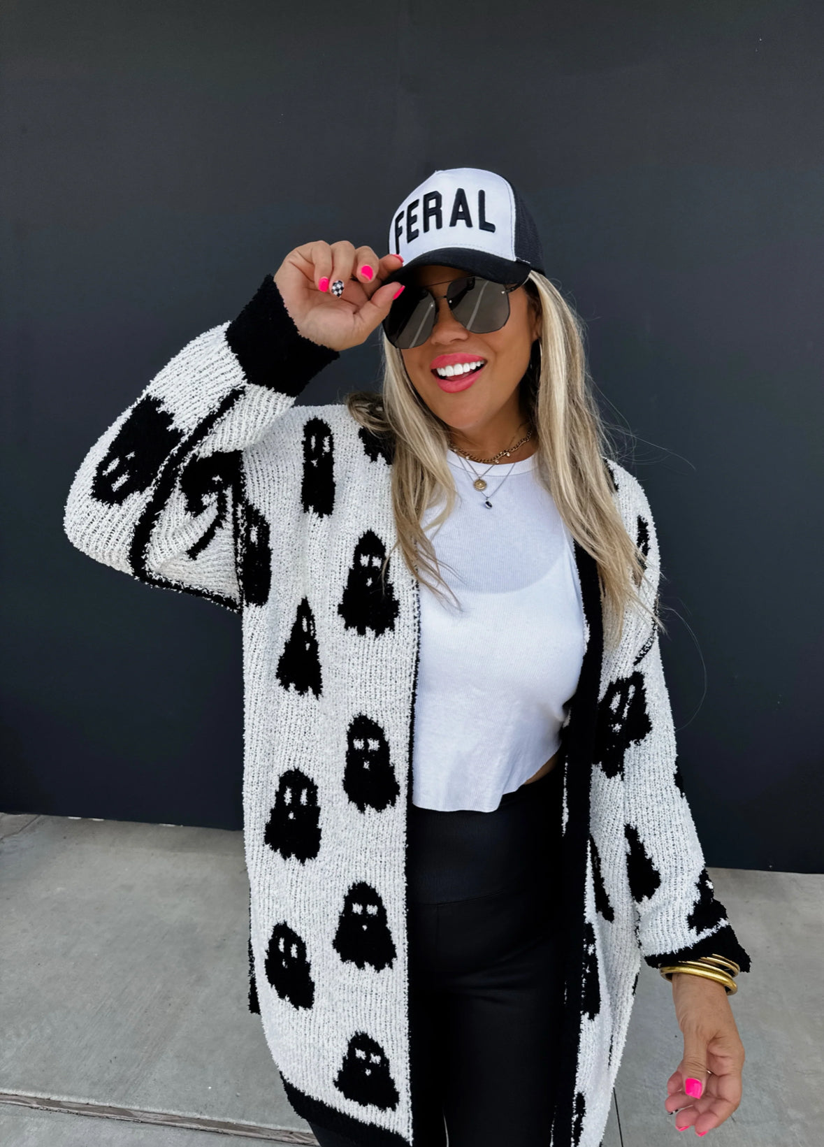 Ghost Reversible Cloud Cardigan Sweater