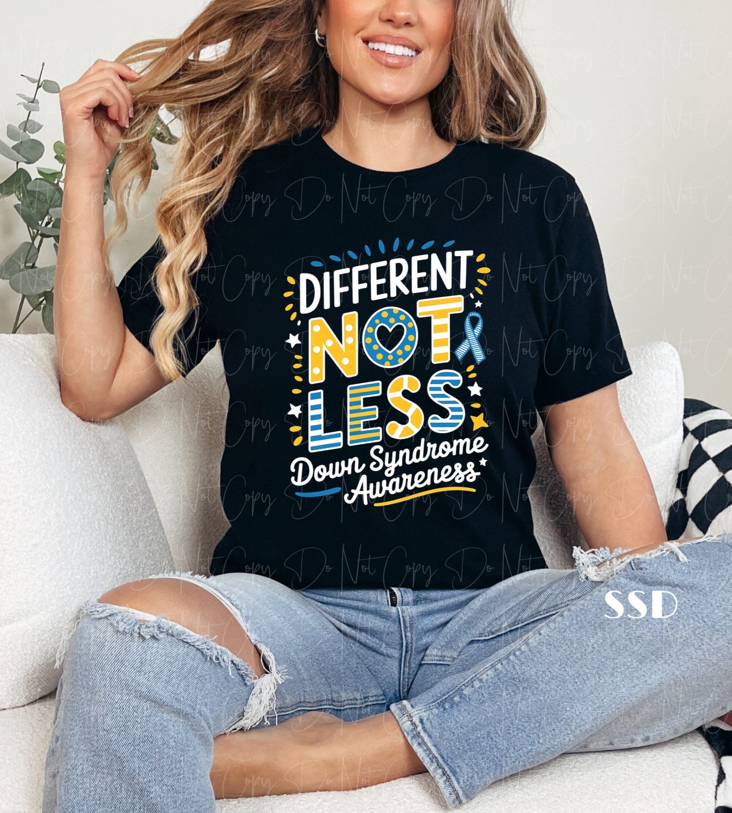 Different Not Less Graphic Tee Sweatshirt