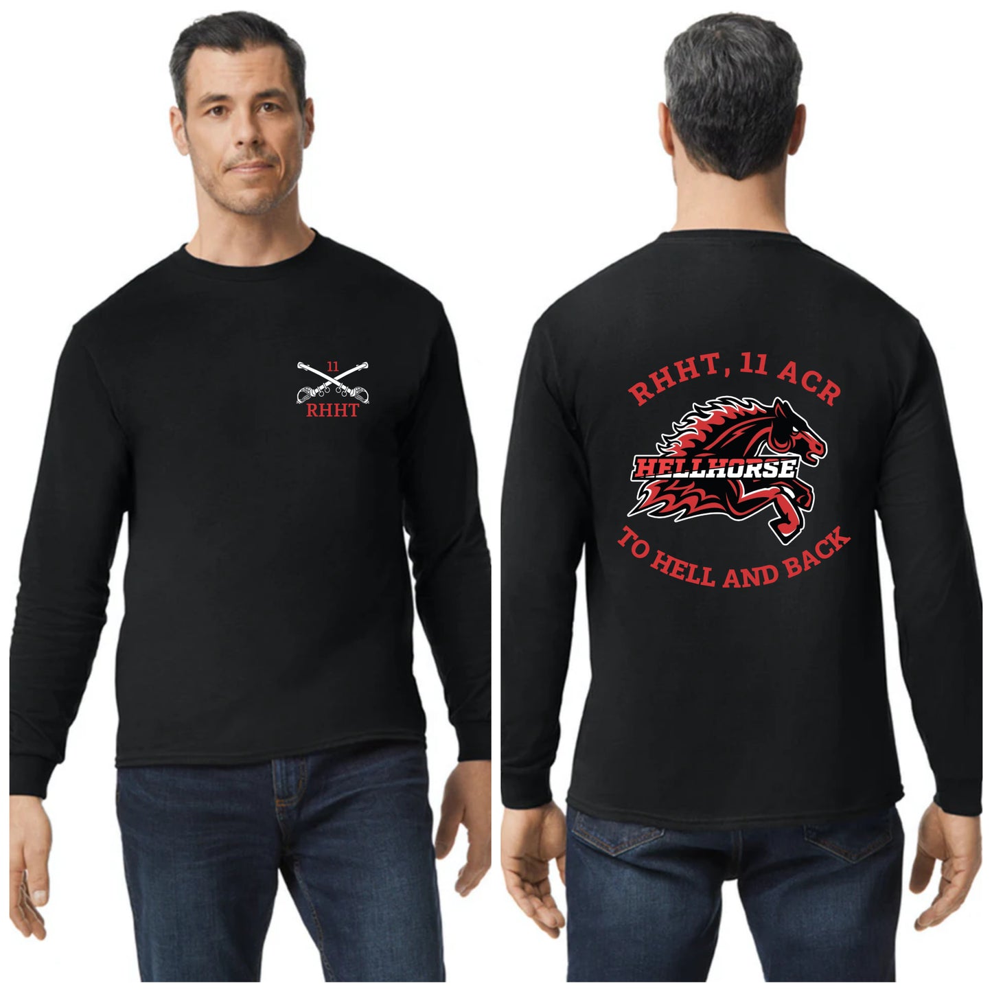 Hellhorse Black Crewneck
