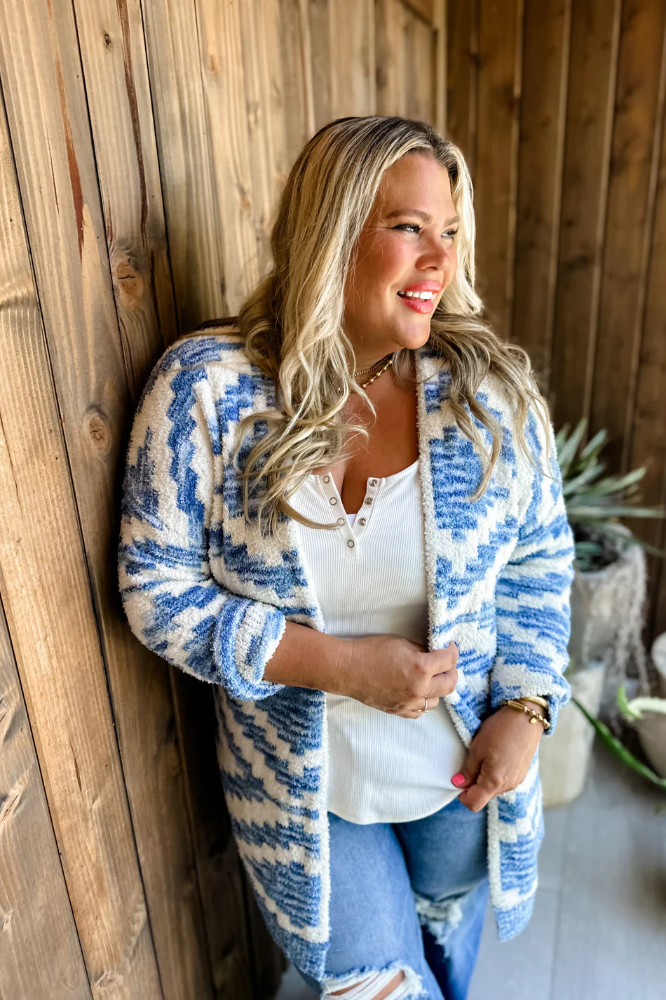Aztec Cloud Cardigan Sweater