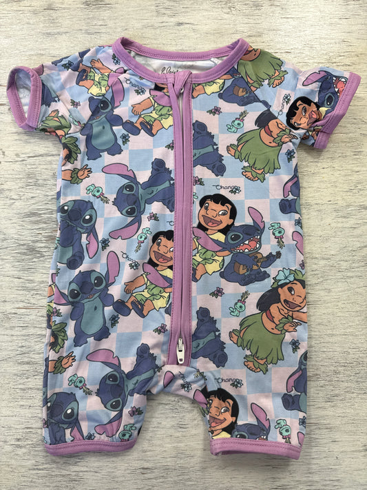 Ohana friend bamboo shorts romper