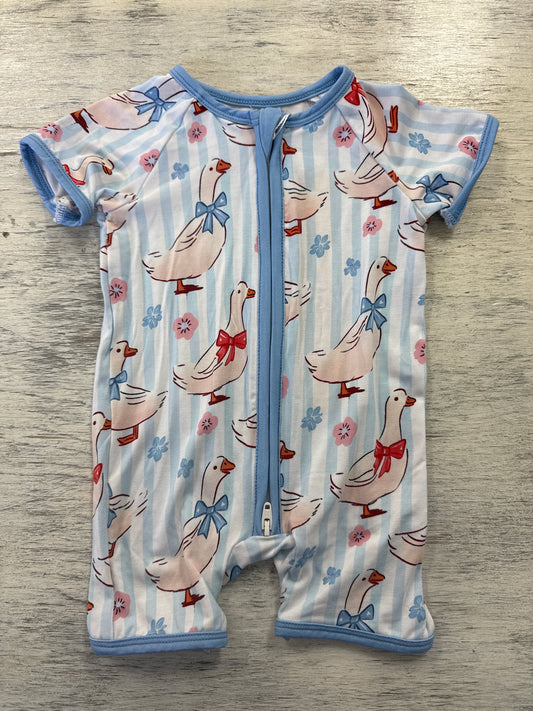 Geese bamboo shorts romper
