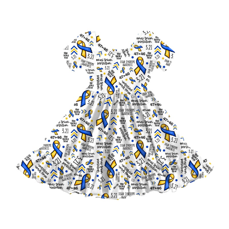 Down Syndrome Ruffle Montage Dress SHIPS 9.09.26