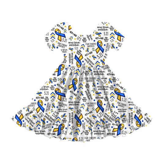 Down Syndrome Ruffle Montage Dress SHIPS 9.09.26