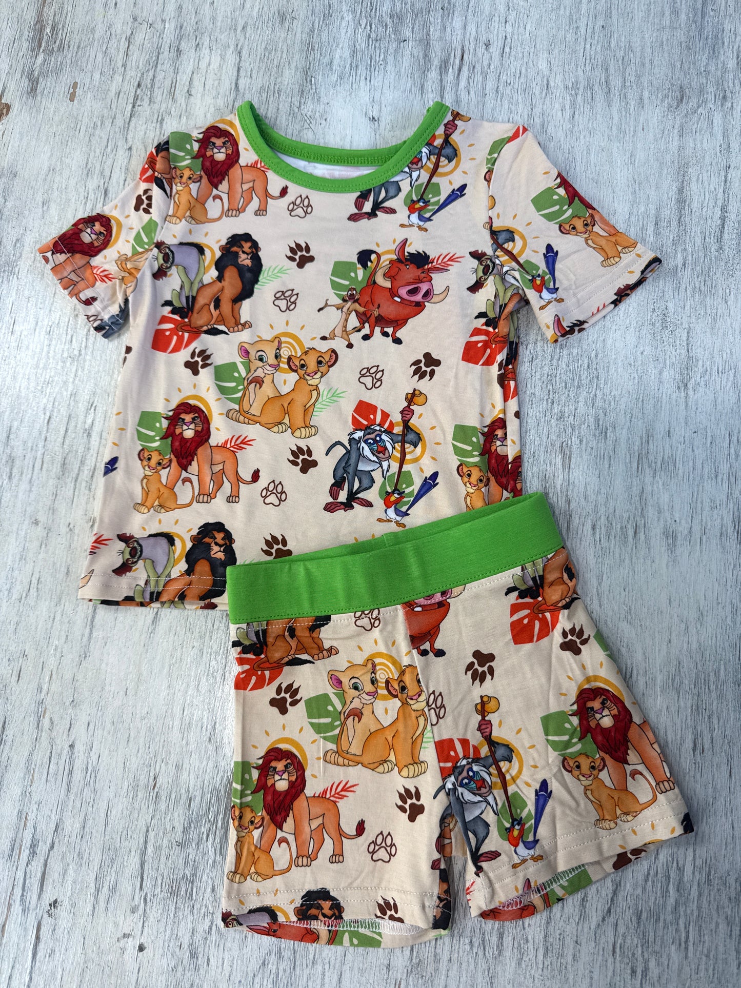 Jungle friends bamboo 2 piece set
