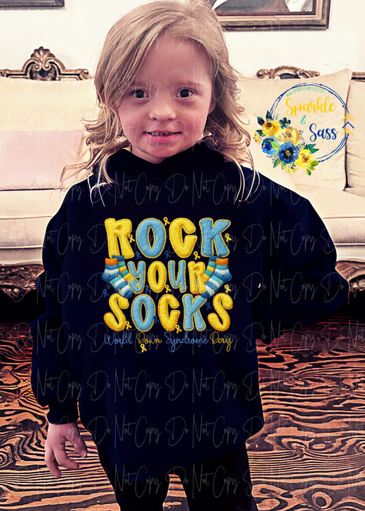 Rock Your Socks Graphic Tee Sweatshirt