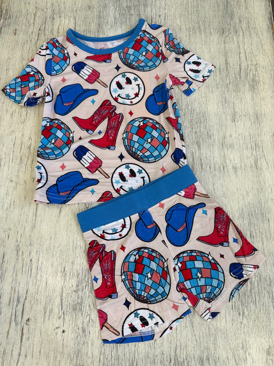 American Cowboy party bamboo 2 piece set