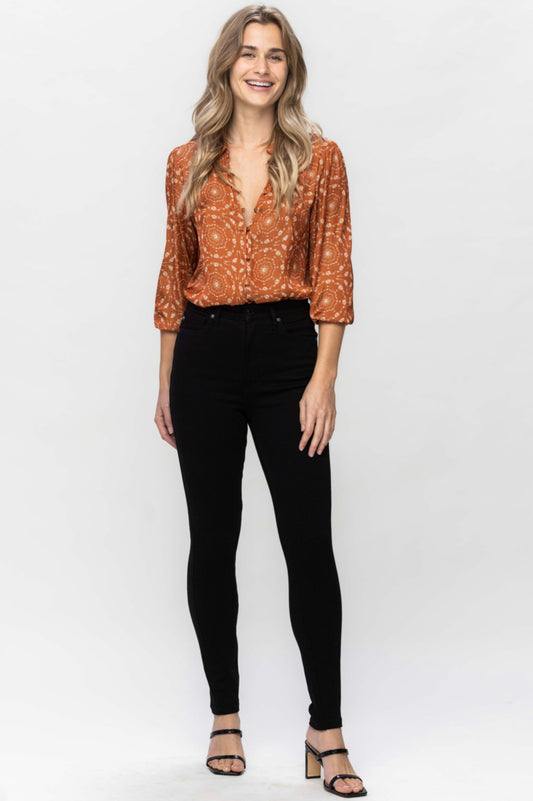 Judy Blue Tummy Control Classic Black Skinny