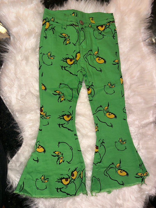 Green Guy Bell Bottom Jeans