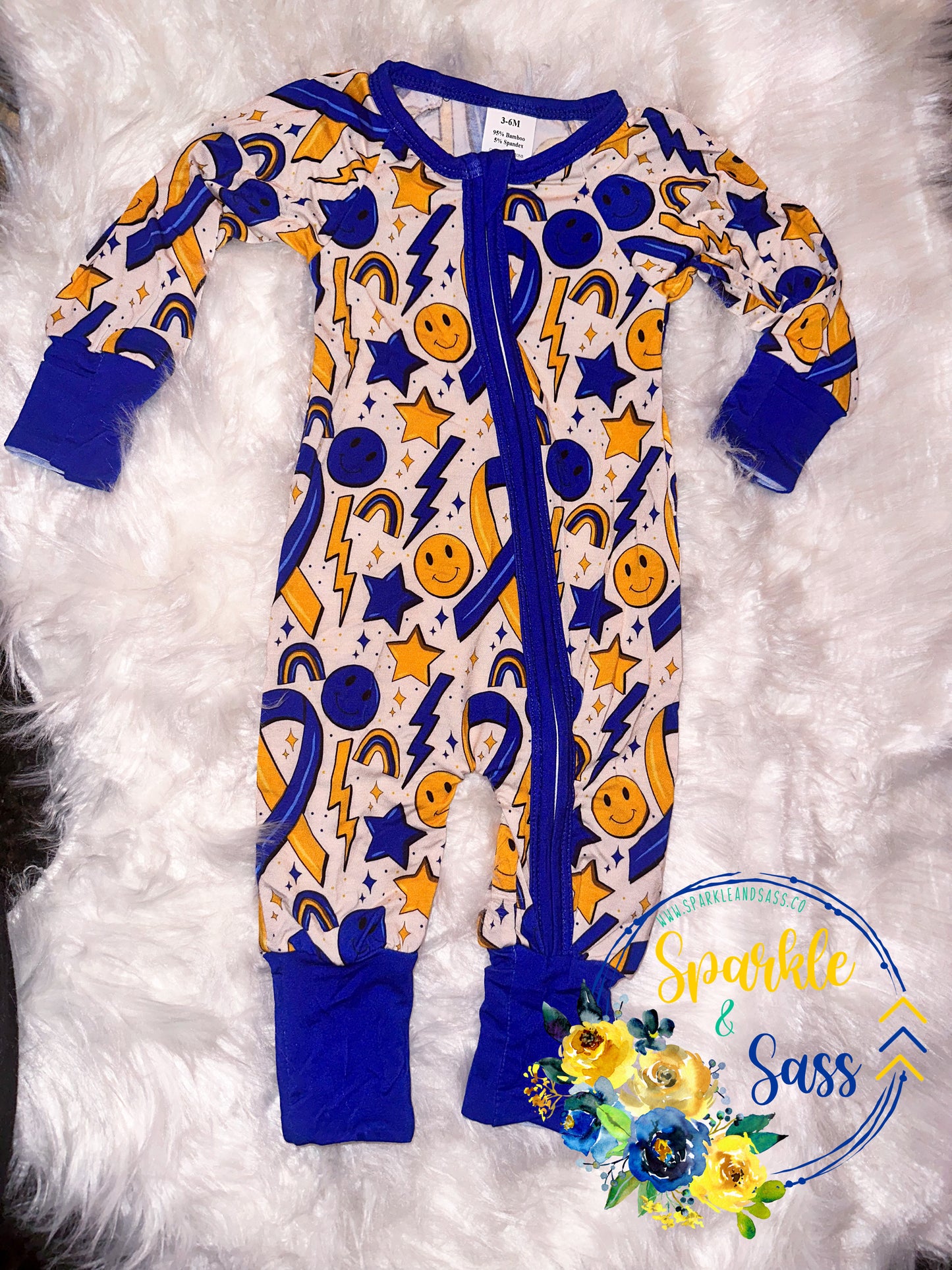 Down Syndrome Smiles One Piece Bamboo Sleeper