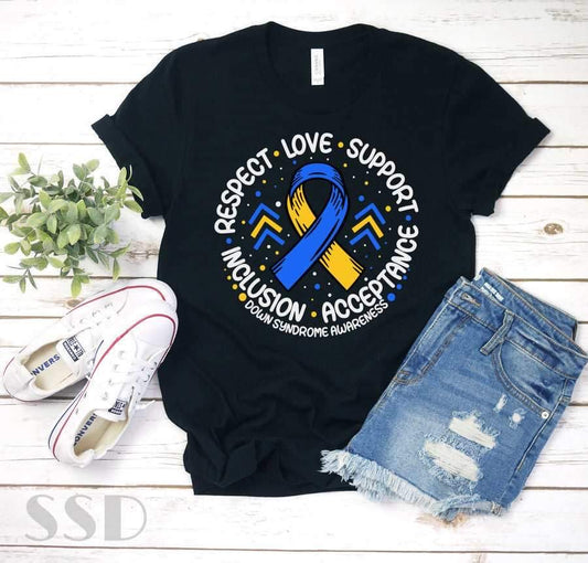 Respect Love Support Graphic Tee Sweatshirt