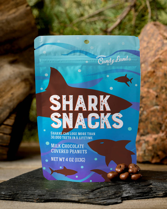 Shark Snacks (chocolate covered peanuts)